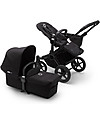 Bugaboo Bugaboo Donkey 3 Fratellare - Carrozzina e Passeggino - Nero - Si converte in mono in soli 3 click! Passeggini Gemellari
