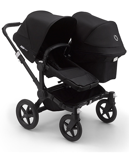 Bugaboo Bugaboo Donkey 3 Fratellare - Carrozzina e Passeggino - Nero - Si converte in mono in soli 3 click! Passeggini Gemellari