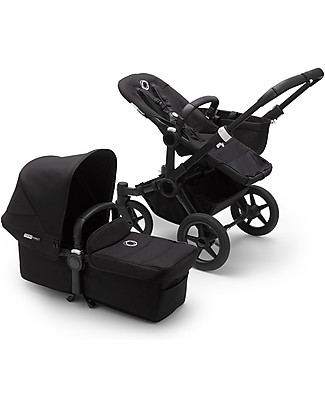 Bugaboo Bugaboo Donkey 3 Fratellare - Carrozzina e Passeggino - Nero - Si converte in mono in soli 3 click! Passeggini