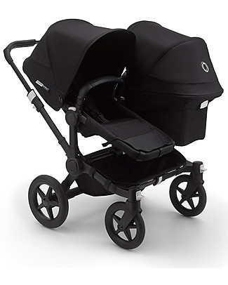 Bugaboo Bugaboo Donkey 3 Fratellare - Carrozzina e Passeggino - Nero - Si converte in mono in soli 3 click! Passeggini