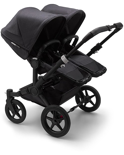 Bugaboo Bugaboo Donkey 3 Gemellare - Carrozzina e Passeggino - Nero Delavé - Si converte in mono in soli 3 click! Passeggini Gemellari