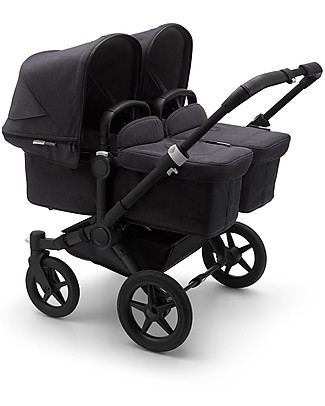 Bugaboo Bugaboo Donkey 3 Gemellare - Carrozzina e Passeggino - Nero Delavé - Si converte in mono in soli 3 click! Passeggini