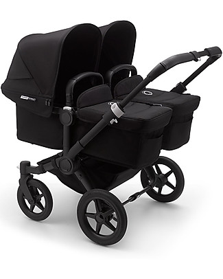 Bugaboo Bugaboo Donkey 3 Gemellare - Carrozzina e Passeggino - Nero - Si converte in mono in soli 3 click! Passeggini Classici