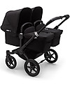 Bugaboo Bugaboo Donkey 3 Gemellare - Carrozzina e Passeggino - Nero - Si converte in mono in soli 3 click! Passeggini Gemellari