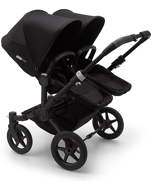 Bugaboo Bugaboo Donkey 3 Gemellare - Carrozzina e Passeggino - Nero - Si converte in mono in soli 3 click! Passeggini Gemellari