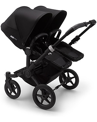 Bugaboo Bugaboo Donkey 3 Gemellare - Carrozzina e Passeggino - Nero - Si converte in mono in soli 3 click! Passeggini