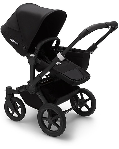 Bugaboo Bugaboo Donkey 3 Mono - Telaio Nero+ Rivestimento Nero+Cappottina Nero - Si converte in doppio in soli 3 click! Passeggini Gemellari