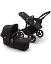 Bugaboo Bugaboo Donkey 3 Mono - Telaio Nero+ Rivestimento Nero+Cappottina Nero - Si converte in doppio in soli 3 click! Passeggini Gemellari