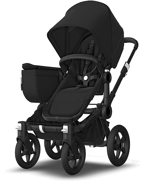 Bugaboo Bugaboo Donkey 3 Mono - Telaio Nero+ Rivestimento Nero+Cappottina Nero - Si converte in doppio in soli 3 click! Passeggini Gemellari