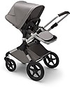 Bugaboo Bugaboo Fox 2 - Carrozzina e Passeggino Multiterreno 2in1 - Telaio Alluminio+Rivestimento Grigio Chiaro+Cappottina Grigio Chiaro Passeggini Classici