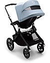 Bugaboo Bugaboo Fox 2 - Carrozzina e Passeggino Multiterreno 2in1 - Telaio Nero+Rivestimento Nero+Cappottina Azzurro Vapore Passeggini Classici