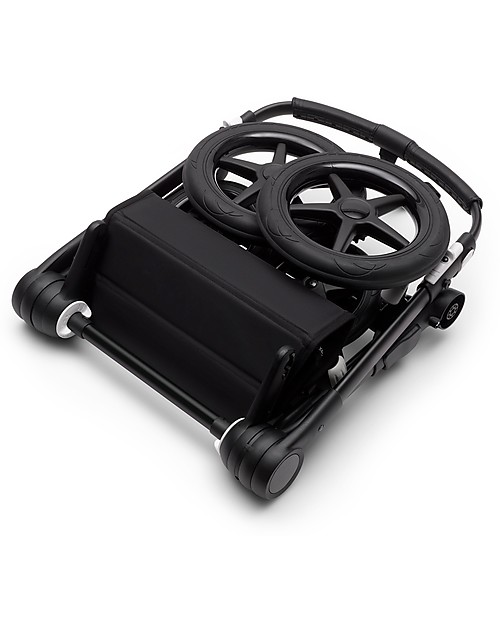 Bugaboo Bugaboo Fox 2 - Carrozzina e Passeggino Multiterreno 2in1 - Telaio Nero+Rivestimento Nero+Cappottina Azzurro Vapore Passeggini Classici