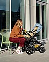 Bugaboo Bugaboo Fox 2 - Carrozzina e Passeggino Multiterreno 2in1 - Telaio Nero+Rivestimento Nero+Cappottina Azzurro Vapore Passeggini Classici