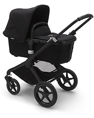 Bugaboo Bugaboo Fox 2 - Carrozzina e Passeggino Multiterreno 2in1 - Telaio Nero+Rivestimento Nero+Cappottina Nero Passeggini Classici