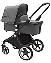 Bugaboo Bugaboo Lynx - Telaio Nero + Rivestimento Grigio Mélange - Passeggino + Navicella Passeggini Classici
