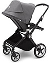 Bugaboo Bugaboo Lynx - Telaio Nero + Rivestimento Grigio Mélange - Passeggino + Navicella Passeggini Classici