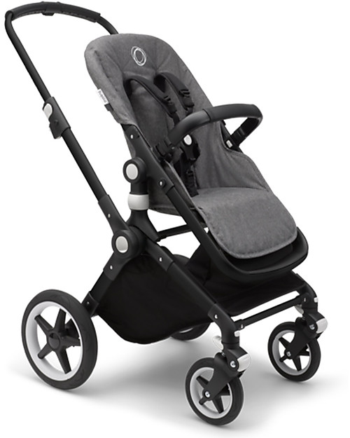 Bugaboo Bugaboo Lynx - Telaio Nero + Rivestimento Grigio Mélange - Passeggino + Navicella Passeggini Classici