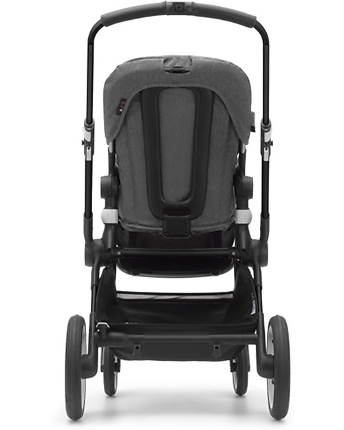 Bugaboo Bugaboo Lynx - Telaio Nero + Rivestimento Grigio Mélange - Passeggino + Navicella Passeggini Classici