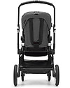 Bugaboo Bugaboo Lynx - Telaio Nero + Rivestimento Grigio Mélange - Passeggino + Navicella Passeggini Classici
