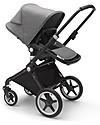Bugaboo Bugaboo Lynx - Telaio Nero + Rivestimento Grigio Mélange - Passeggino + Navicella Passeggini Classici
