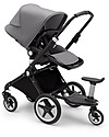 Bugaboo Bugaboo Lynx - Telaio Nero + Rivestimento Grigio Mélange - Passeggino + Navicella Passeggini Classici