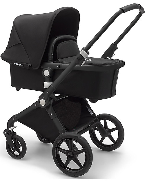 Bugaboo -Bugaboo Lynx - Telaio Nero + Rivestimento Nero – Passeggino + Navicella Passeggini Classici