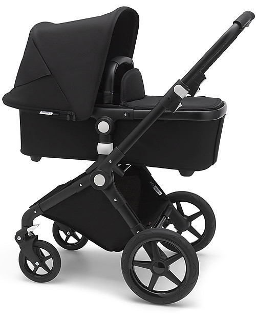 Bugaboo -Bugaboo Lynx - Telaio Nero + Rivestimento Nero – Passeggino + Navicella Passeggini Classici