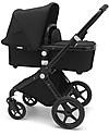 Bugaboo -Bugaboo Lynx - Telaio Nero + Rivestimento Nero – Passeggino + Navicella Passeggini Classici