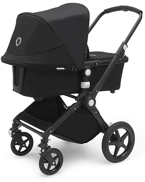 Bugaboo -Bugaboo Lynx - Telaio Nero + Rivestimento Nero – Passeggino + Navicella Passeggini Classici