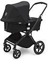 Bugaboo -Bugaboo Lynx - Telaio Nero + Rivestimento Nero – Passeggino + Navicella Passeggini Classici