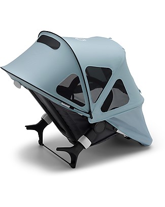 Bugaboo Cappottina Breezy per Passeggino Bugaboo Fox 2 e Cameleon 3 - Celeste Vapor Blue - Protegge da zanzare e raggi solari Accessori