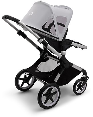 Bugaboo Cappottina Breezy per Passeggino Bugaboo Fox 2/Fox 3 e Cameleon 3 - Grigio Misty Grey - Protegge da zanzare e raggi solari Cappottine e Rivestimenti
