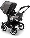 Bugaboo Carrozzina e Passeggino Bugaboo Donkey 3 Mono - Telaio Alluminio + Rivestimento Grigio Melange + Cappottina Grigio Mélange - Si converte in doppio in soli 3 click! Passeggini Gemellari