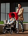 Bugaboo Carrozzina e Passeggino Bugaboo Donkey 3 Mono - Telaio Alluminio+Rivestimento Grigio Melange+ Cappottina Rosso - Si converte in doppio in soli 3 click! Passeggini Gemellari