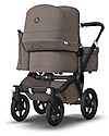 Bugaboo Carrozzina e Passeggino Bugaboo Donkey 3 Mono - Telaio Nero+ Rivestimento Mineral Tortora+Cappottina Mineral Taupe - Si converte in doppio in soli 3 click! Passeggini Gemellari