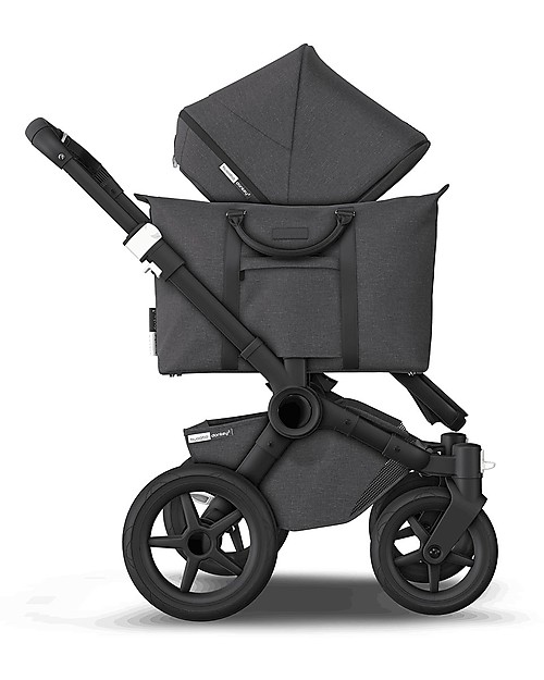 Bugaboo Carrozzina e Passeggino Bugaboo Donkey 3 Mono - Telaio Nero+ Rivestimento Nero Delavé+Cappottina Nero Delavé - Si converte in doppio in soli 3 click! Passeggini Gemellari
