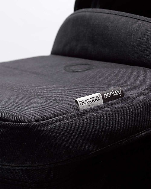 Bugaboo Carrozzina e Passeggino Bugaboo Donkey 3 Mono - Telaio Nero+ Rivestimento Nero Delavé+Cappottina Nero Delavé - Si converte in doppio in soli 3 click! Passeggini Gemellari
