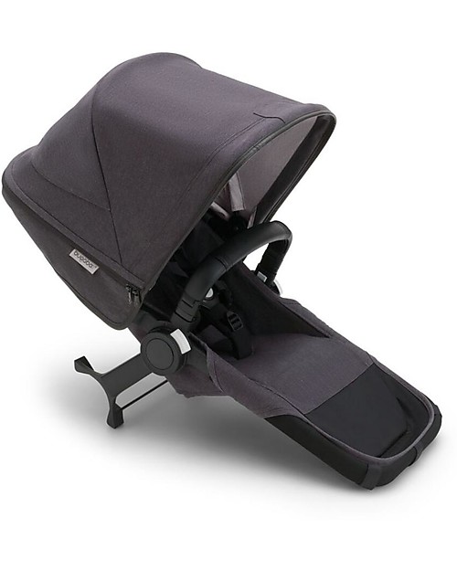 Bugaboo Carrozzina/Passeggino Donkey 5 Mineral Mono Completo - Nero/Antracite - Si Converte in Gemellare in Soli 3 Click! Passeggini Gemellari