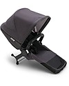 Bugaboo Carrozzina/Passeggino Donkey 5 Mineral Mono Completo - Nero/Antracite - Si Converte in Gemellare in Soli 3 Click! Passeggini Gemellari
