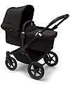 Bugaboo Carrozzina/Passeggino Donkey 5 Mono Completo - Nero - Si Converte in Gemellare in Soli 3 Click! Passeggini Gemellari