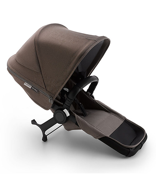 Bugaboo Kit di Conversione Duo Completo per Carrozzina Passeggino Bugaboo Donkey 3 Mono - Telaio Nero+Rivestimento Nero+Cappottina Mineral Tortora Accessori Vari