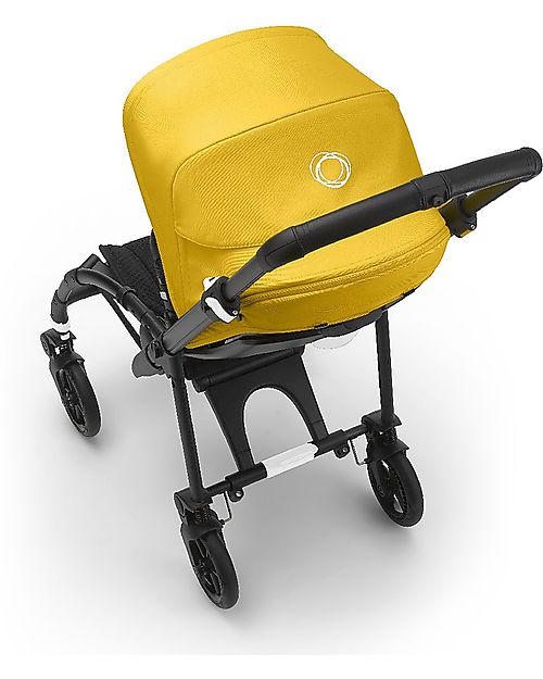 Bugaboo OUTLET - Bugaboo Bee 6 - Passeggino dalla Nascita ai 4 Anni - Telaio Nero+Rivestimento Giallo - Massima Manovrabilità in Città - Pezzo di Showroom Passeggini Leggeri
