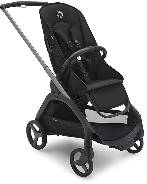 Bugaboo Passeggino Base  Bugaboo Dragonfly - Telaio e Seduta - Graphite Midnight Black - Ultracompatto dalla Nascita ai 15kg Passeggini Classici