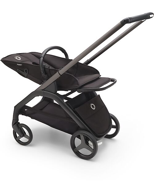 Bugaboo Passeggino Base  Bugaboo Dragonfly - Telaio e Seduta - Graphite Midnight Black - Ultracompatto dalla Nascita ai 15kg Passeggini Classici
