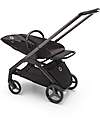 Bugaboo Passeggino Base  Bugaboo Dragonfly - Telaio e Seduta - Graphite Midnight Black - Ultracompatto dalla Nascita ai 15kg Passeggini Classici