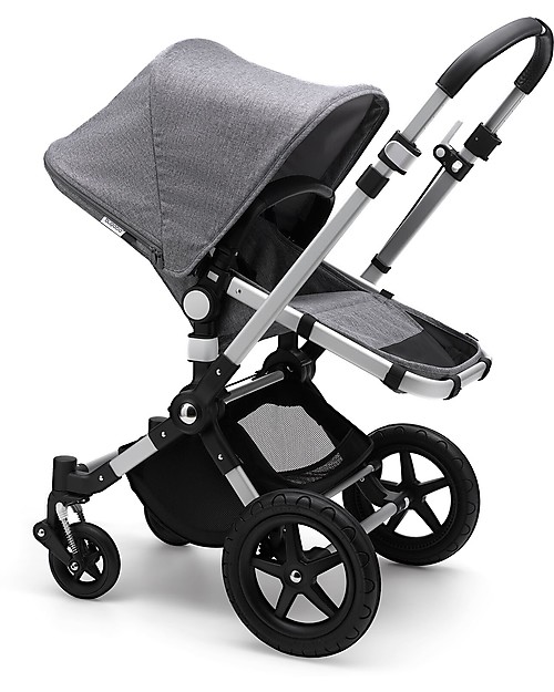 Bugaboo Passeggino Bugaboo Cameleon 3 Plus Con Seduta e Navicella - Telaio Alluminio + Rivestimento Grigio Melange - Il più versatile! Passeggini Classici