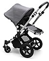 Bugaboo Passeggino Bugaboo Cameleon 3 Plus Con Seduta e Navicella - Telaio Alluminio + Rivestimento Grigio Melange - Il più versatile! Passeggini Classici