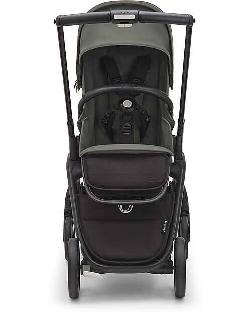 Bugaboo Passeggino Completo  Bugaboo Dragonfly - Telaio Seduta e Cappottina - Black Forest Green - Ultracompatto dalla Nascita ai 15kg Passeggini Classici