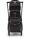 Bugaboo Passeggino Completo  Bugaboo Dragonfly - Telaio Seduta e Cappottina - Black Midnight Black - Ultracompatto dalla Nascita ai 15kg Passeggini Classici