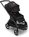 Bugaboo Passeggino Completo  Bugaboo Dragonfly - Telaio Seduta e Cappottina - Black Midnight Black - Ultracompatto dalla Nascita ai 15kg Passeggini Classici